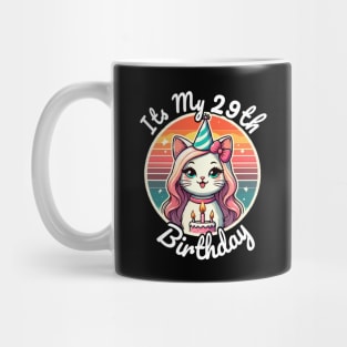 Its My 29th Birthday Funny Cat Mug